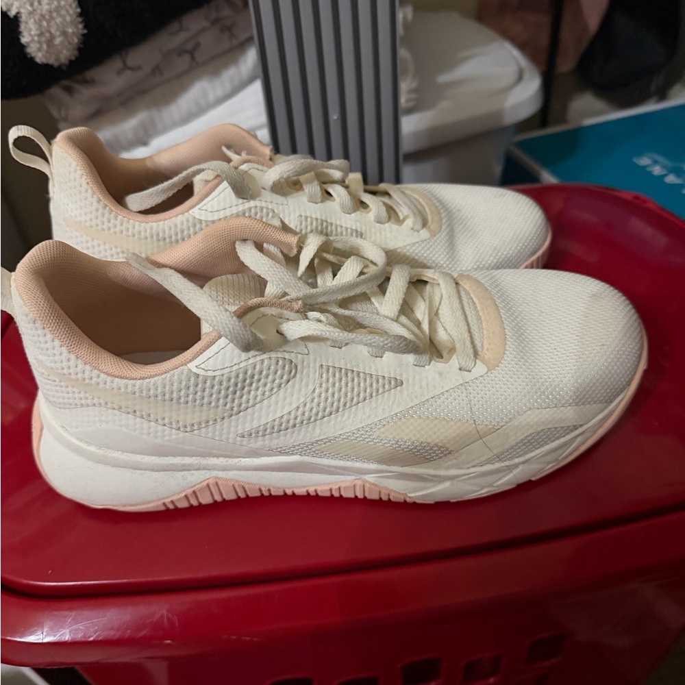 Reebok Women's Cream and Blush Athletic Sneakers